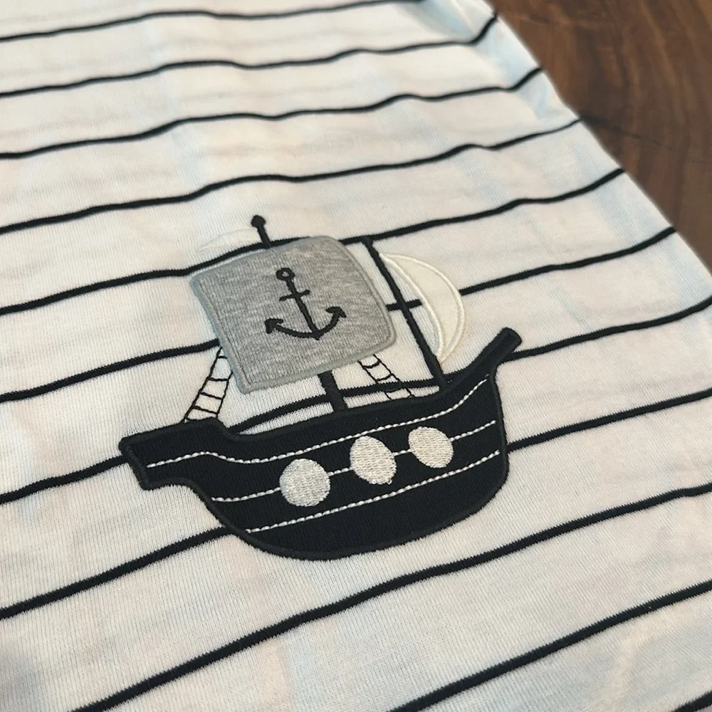 Carter's snap front pirate ship bodysuit